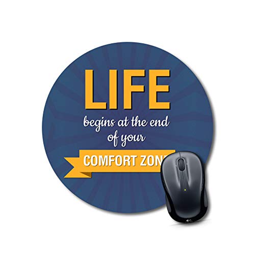 Motivational Quote Round Mouse Pad