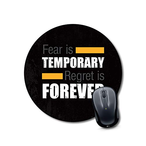 Motivational Quote Round Mouse Pad