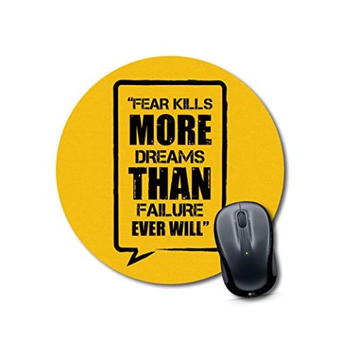 Crafty Worth mouse pad for macbook air car Mouse pad for men with quotes with led light Round Mouse Pad for Laptop/pc (9X9 Inches) - alternate view