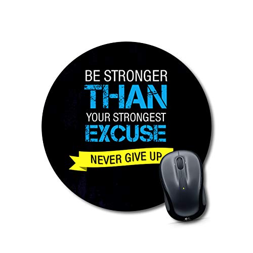 Crafty Worth mouse pad for mouse catching Mouse pads for men with quotes Round Mouse Pad for Laptop/pc (9X9 Inches)