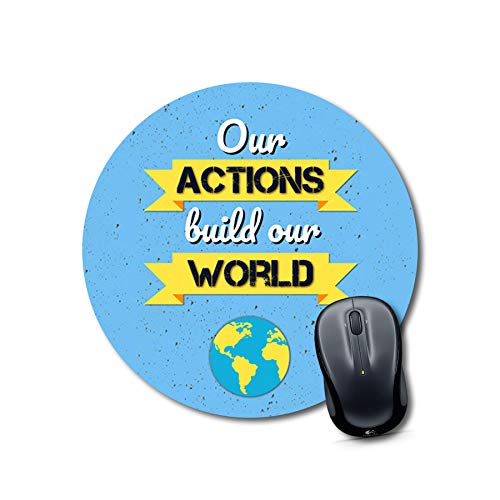 Crafty Worth mouse pad for ipad quotes Mouse pad for love Round Mouse Pad for Laptop/pc (9X9 Inches)
