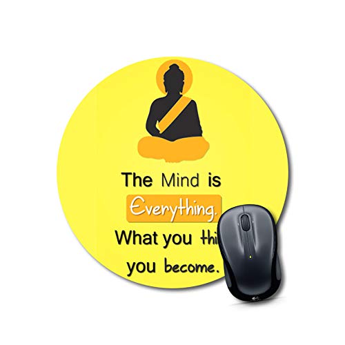 Buddha Quote Motivational Round Mouse Pad
