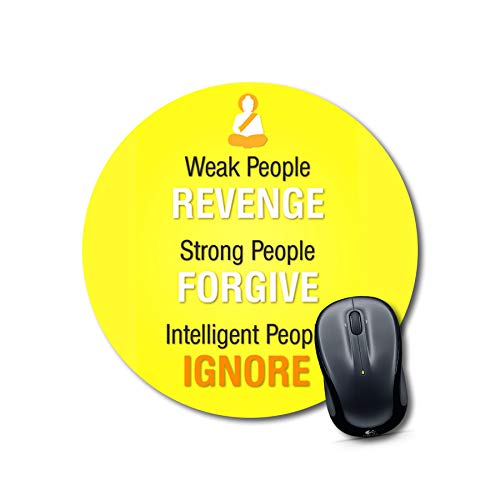 Inspirational Quote Round Mouse Pad