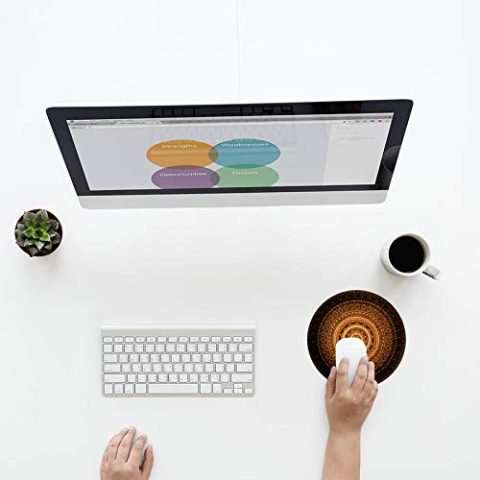 Crafty Worth mouse pad for system quotes Mouse pad for bike Round Mouse Pad for Laptop/pc (9X9 Inches) - alternate view