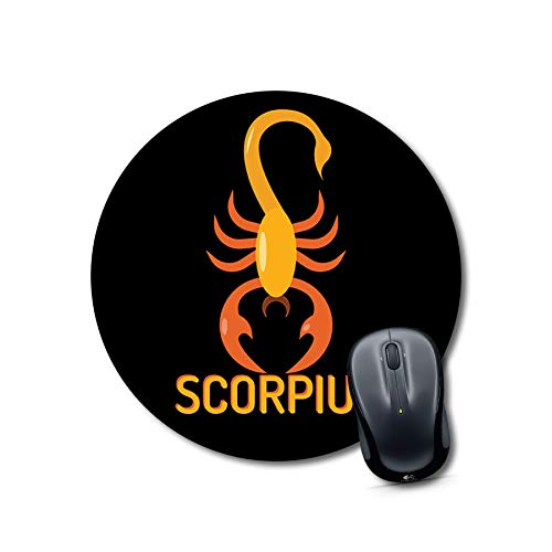 Scorpio Zodiac Round Mouse Pad