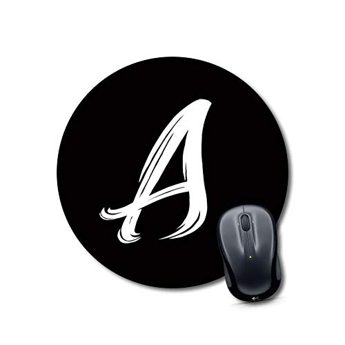 Alphabet A Round Desk Mousepad