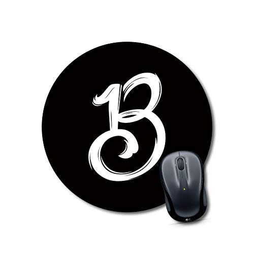 Letter B Round Desk Mousepad