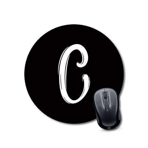 Letter C Round Desk Mouse Pad