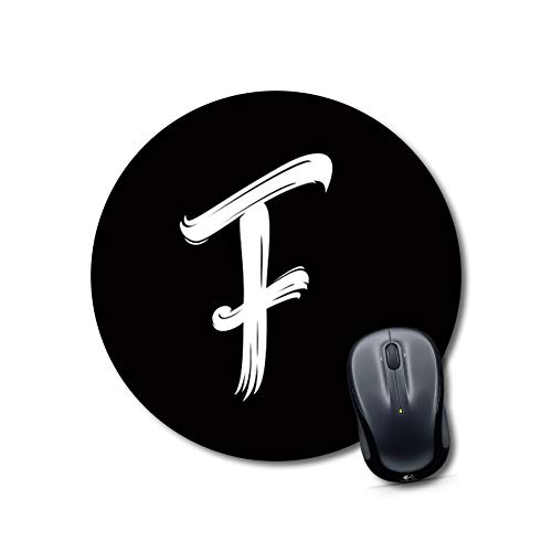 Personalized Alphabet F Round Mousepad