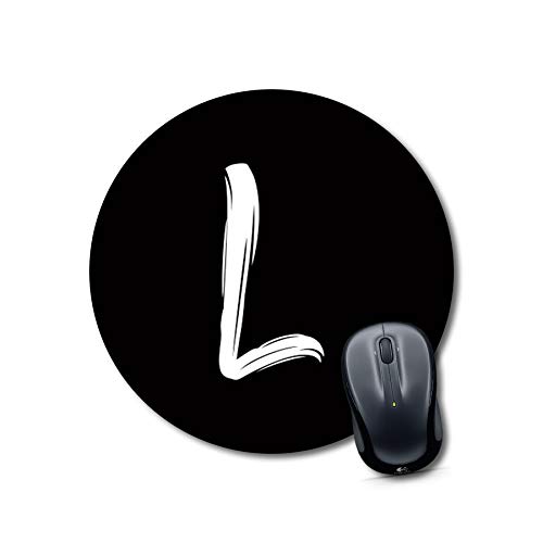Crafty Worth mouse pad for pc Alphabet L Mouse pad Round Mouse Pad for Laptop/pc (9X9 Inches)