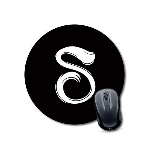 Round Letter S Mouse Pad