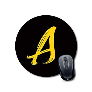 Crafty Worth Alphabet A artist mousepad 9x9