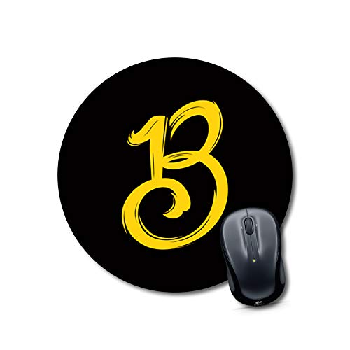 Alphabet B Round Mouse Pad