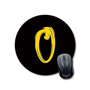 mouse pad for computer table Alphabet O Mouse pad Round Mouse Pad for Laptop/pc (9X9 Inches)
