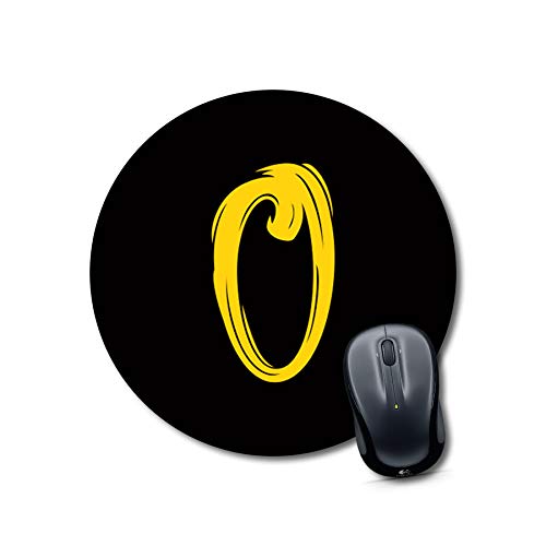 Alphabet O Round Mouse Pad
