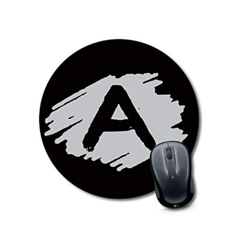 Crafty Worth mouse pad for desktop with hand rest Alphabet A Mouse pad Round Mouse Pad for Laptop/pc (9X9 Inches)