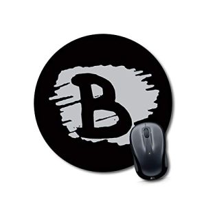 mouse pad for desktop under 100 Alphabet B Mouse pad Round Mouse Pad for Laptop/pc (9X9 Inches)