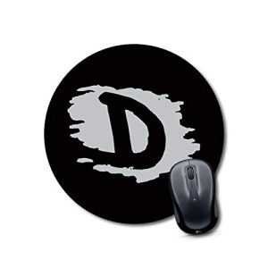 mouse pad for round laptop Alphabet D Mouse pad Round Mouse Pad for Laptop/pc (9X9 Inches)