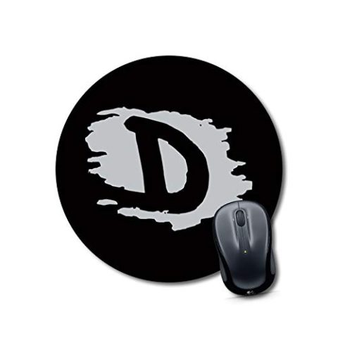 Crafty Worth mouse pad for round laptop Alphabet D Mouse pad Round Mouse Pad for Laptop/pc (9X9 Inches)