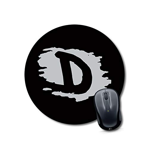 Alphabet D Round Mouse Pad