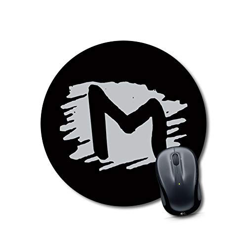 Personalized Alphabet M Round Mouse Pad
