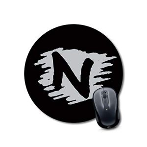mouse pad for father's day Alphabet N Mouse pad Round Mouse Pad for Laptop/pc (9X9 Inches)