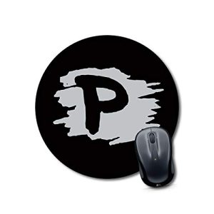 mouse pad for girls stylish Alphabet P Mouse pad Round Mouse Pad for Laptop/pc (9X9 Inches)