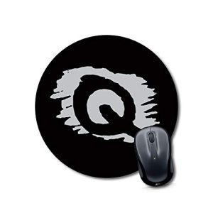 mouse pad for gaming pc large Alphabet Q Mouse pad Round Mouse Pad for Laptop/pc (9X9 Inches)