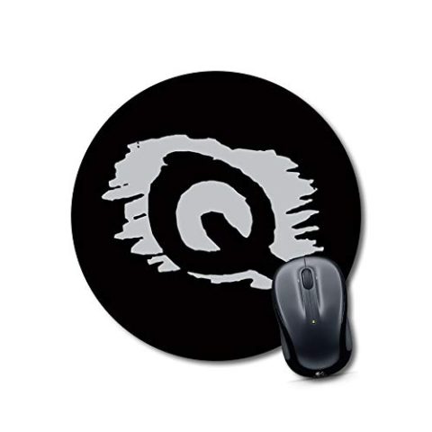 Crafty Worth mouse pad for gaming pc large Alphabet Q Mouse pad Round Mouse Pad for Laptop/pc (9X9 Inches)