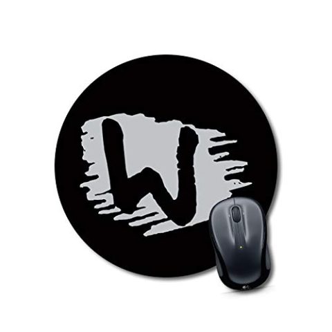 Crafty Worth mouse pad for Round Alphabet W Mouse pad Round Mouse Pad for Laptop/pc (9X9 Inches)