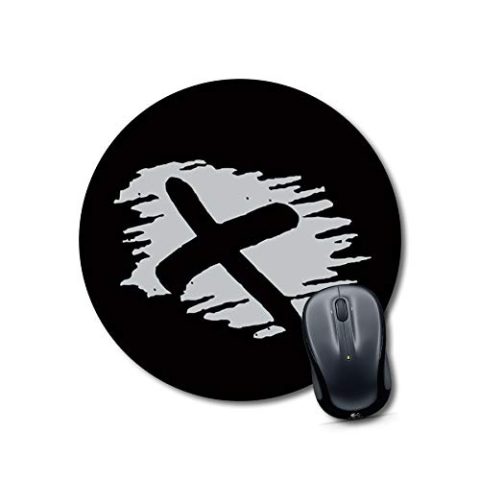 Crafty Worth mouse pad for ipad Alphabet X Mouse pad Round Mouse Pad for Laptop/pc (9X9 Inches)