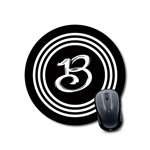 Alphabet B Round Mouse Pad