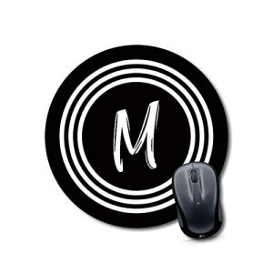 mouse pad for kids laptop Alphabet M Mouse pad Round Mouse Pad for Laptop/pc (9X9 Inches)