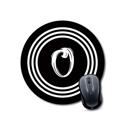 Alphabet O Personalized Round Mousepad