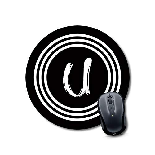 Alphabet U Personalized Square Mouse Pad