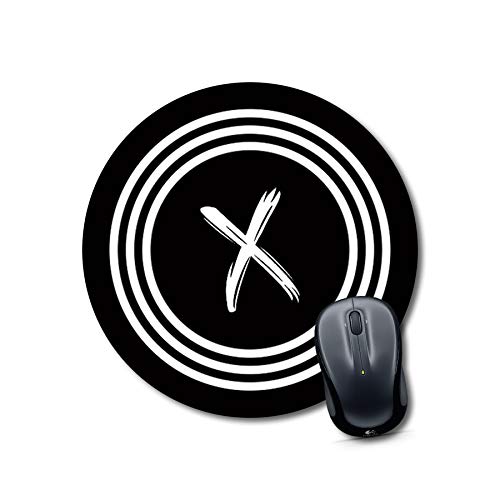 Minimalist Black And White X Mouse Pad