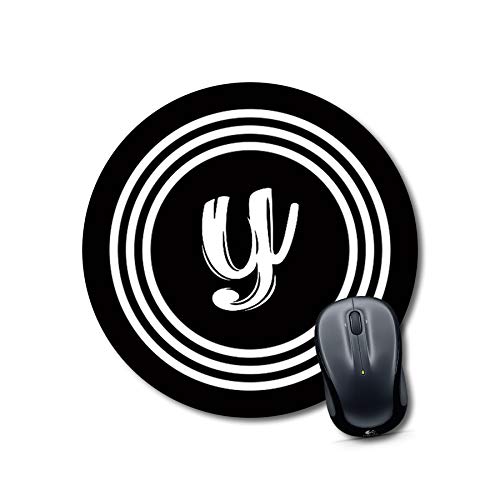 Alphabet Y Circular Mouse Pad