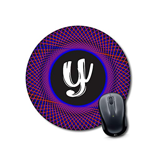 Alphabet Y Round Mousepads 9x9