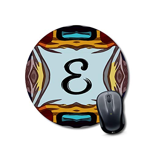 Alphabet E Large Mousepad 9x9