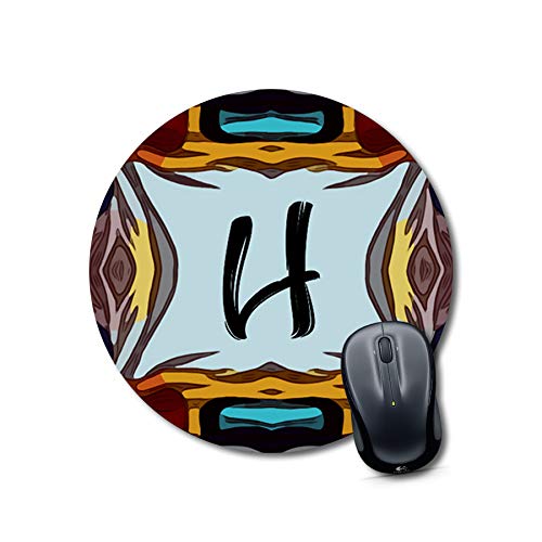 Alphabet H Round Pad — Budget 9x9