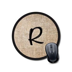 mouse pad circle Alphabet R Mouse pad Round Mouse Pad for Laptop/pc (9X9 Inches)