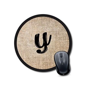 CraftyWorth mouse pad round Alphabet Y Mouse pad Round Mouse Pad for Laptop/pc (9X9 Inches)