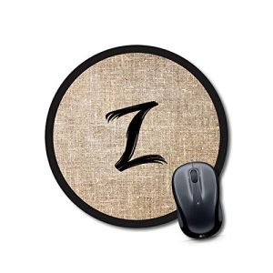 CraftyWorth mouse pad hard Alphabet Z Mouse pad Round Mouse Pad for Laptop/pc (9X9 Inches)