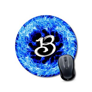 mouse pad hard surface Alphabet B Mouse pad Round Mouse Pad for Laptop/pc (9X9 Inches)