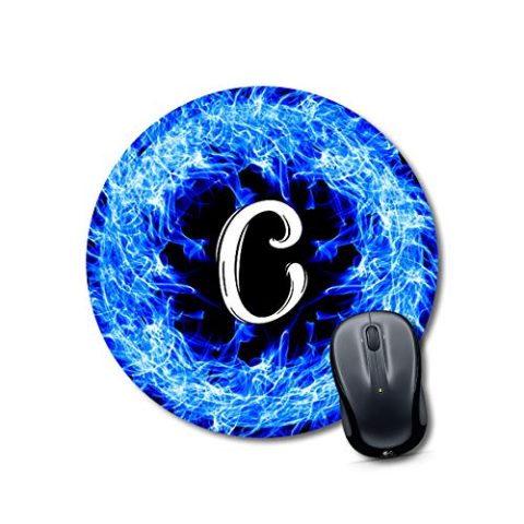 Crafty Worth mouse pad hard base Alphabet C Mouse pad Round Mouse Pad for Laptop/pc (9X9 Inches)