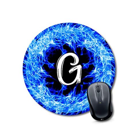 Crafty Worth mouse pad gaming xl Alphabet G Mouse pad Round Mouse Pad for Laptop/pc (9X9 Inches)