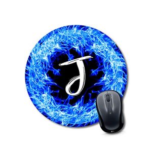 Crafty Worth Alphabet J grey mousepad 9x9