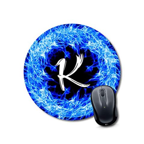 Crafty Worth mouse pad round Alphabet K Mouse pad Round Mouse Pad for Laptop/pc (9X9 Inches)