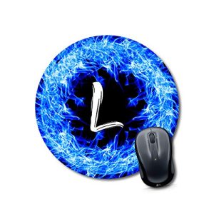 mouse pad gaming large Alphabet L Mouse pad Round Mouse Pad for Laptop/pc (9X9 Inches)