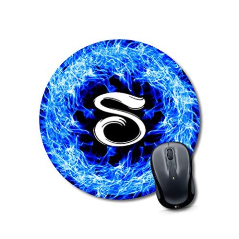 Crafty Worth mouse pad for laptops Alphabet S Mouse pad Round Mouse Pad for Laptop/pc (9X9 Inches)